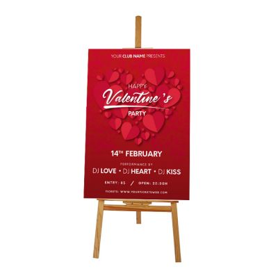 150cm fold wood easal stand