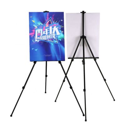 Black Sketch Drawing Frame Display Easel 52-160 cm Adjustable Metal Painting Easel