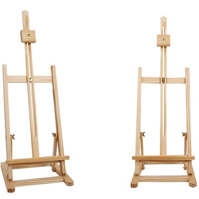 Factory direct sale high quality wooden mini easel custom foldable table desk easel for display