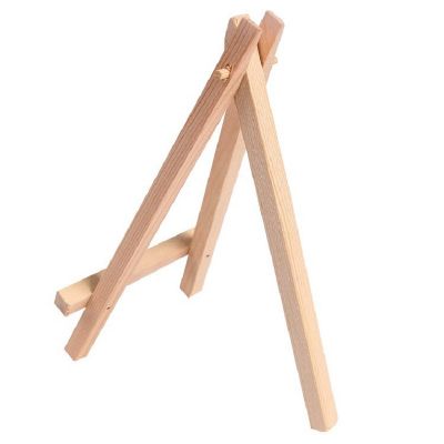 Amazon Hot Sellings Acrylic Mini Art Easel 5x7 with Canvas Set Custom Pine Wood Painting Easel Display Easel