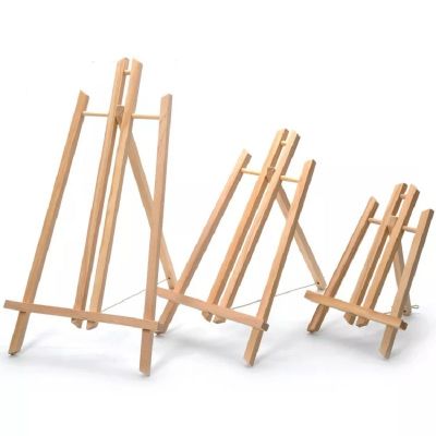 Trending Products 2021 New Arrivals 30/40/50cm Custom Size Wooden Easel Stand for Kids Table Mini Easel for Display