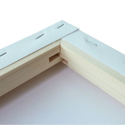 2020 Customize Factory price 30*40cm 380g blank cotton stretched canvas with 2.5 *2.5cm pine wood bar