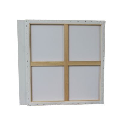 Custom high quality 120*120CM Large size blank stretched canvas painting frame with pine wooden bars