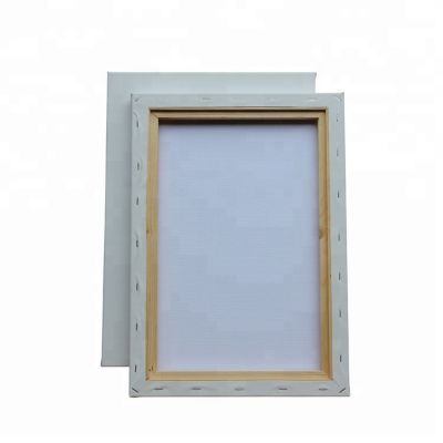 Customized wholesale 40*60cm gallery cotton artists blank canvas with pine wooden frame