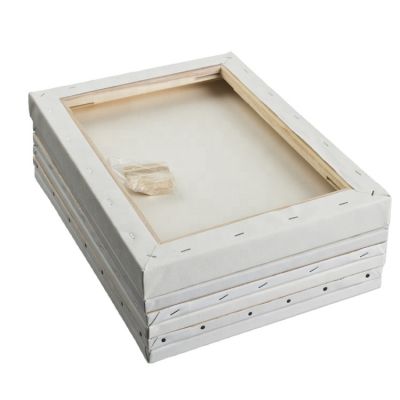 Wholesale 18*24cm 380g blank stretched canvas painting artist canvas for gallery