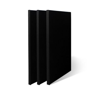 Wholesale 100 cotton artist stretched black art stretched canvas custom size canvas panel
