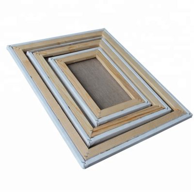 30*40cm artist canvas supplier deluxe linen stretched canvas with1.8cm deep x 3.6 witdth pine wood