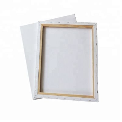Wholesale high quality acrylic white blank painting stretched canvas for artists