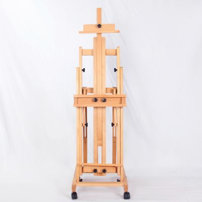 Custom-made high quality beech wood artist floor painting studio easel