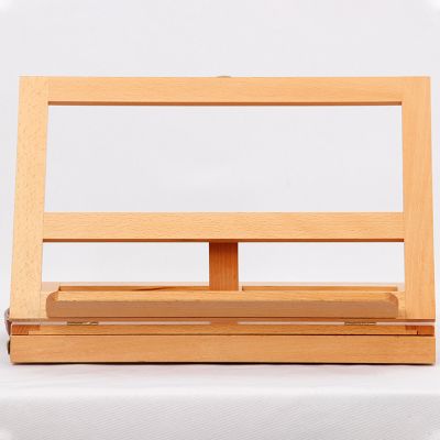 High quality beech wood single layer with art storage box desktop small easel