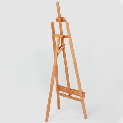 Standing tripod artist's easel natural beech wood folding painting easel