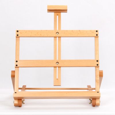 Custom high quality beech wood portable folding multifunctional desktop easel small easel