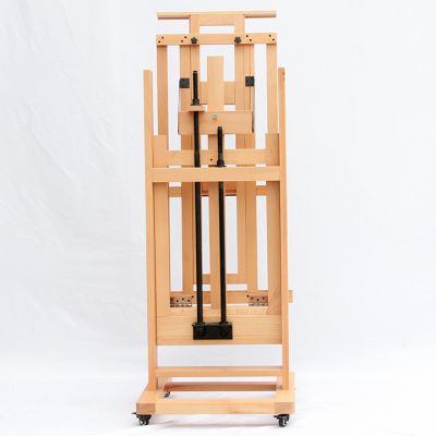 High quality creative H frame professional artist studio easel with wheels