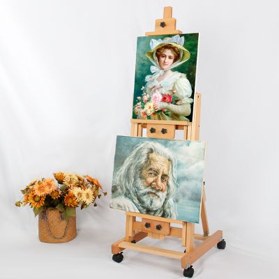 Factory direct sales high quality artist master wooden standing studio easel