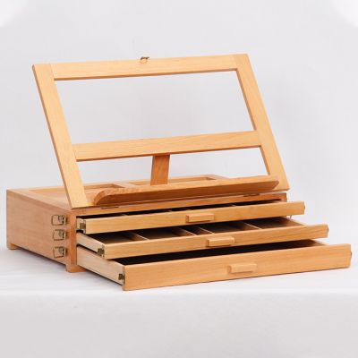 Manufacturers custom small children desktop easel with storage drawer