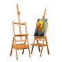 Factory selling custom beech folding easel/beech with drawer easel, free samples