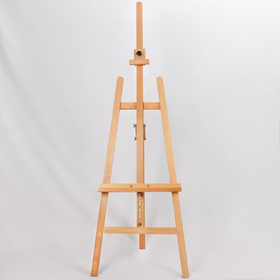 Promotional high quality wooden artist easel outdoor display easel