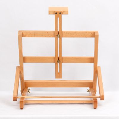 Customized high quality beech wood painting desktop mini easel for kids