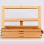 Three drawer wooden easel box desktop easel easy to carry
