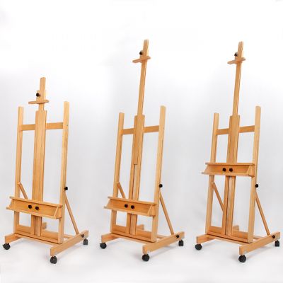 Movable advertising display easel, painting sketch wood easel, suitable for children and adults