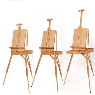 French Easel Artist Wooden Paint easel box Sketch Box Portable Folding Durable Display Easel Box