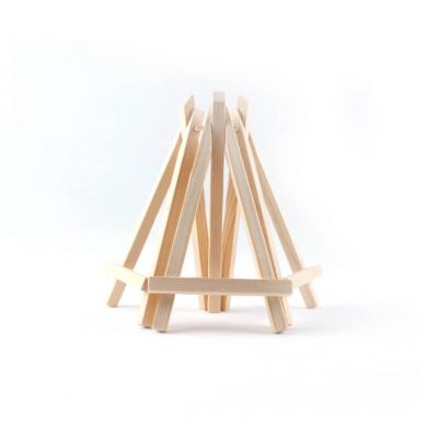 Wood Mini Canvas Easel Tripod Stand for Display