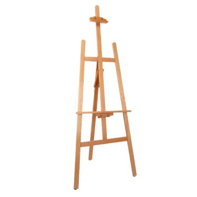 Factory direct sales_150cm red beech wood easel_solid wood wooden sketch_art easel_advertising display stand