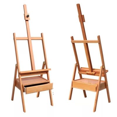 Amazon hot beech wood material large painting wooden art frame easel