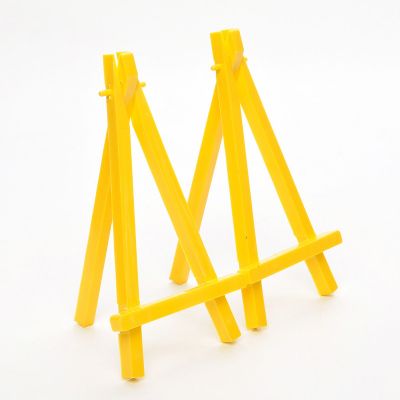High Quality Mini desktop easel plastic children easel pine small easel miniature mobile phone display stand For Wholesale