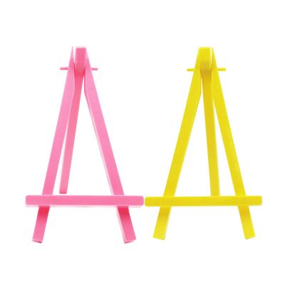 Factory direct sale customizable mini plastic desktop art display easel