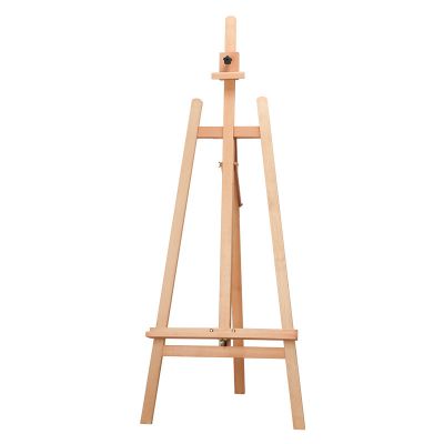 Wooden Large Painters Easel Adjustable Solid Beech Wood Artist Easel, Studio Easel for Adults