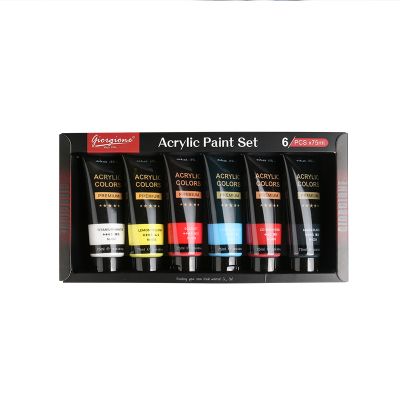 Professional High Quality 75ml Plastic Tube Acrylic Paint Set For Artists Painting