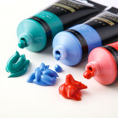 High quality 75ml plastic hose waterproof wall painting acrylic paint 30 colors optional set