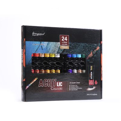 Factory wholesale high quality 22ml acrylic paint set 24 color hand-painted DIY wall painting graffiti paint