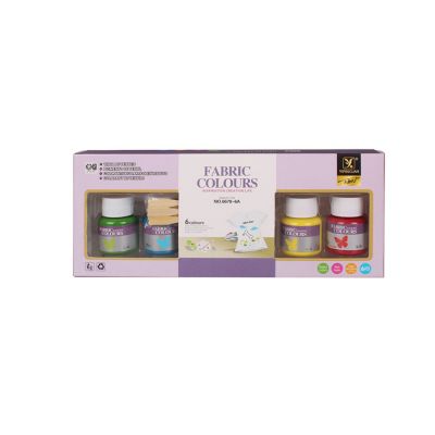 Best Selling 6 Colours Fabric Textile Paint Set