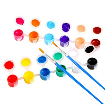 Art supplies professional acrylic paint 12*5ml paint pot strip