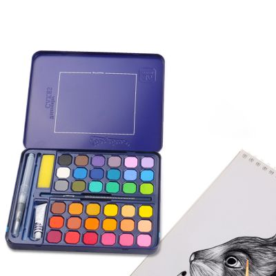 Amazon Hot Selling Solid Watercolor Paint Set 36 Color Watercolor Pressed Powder