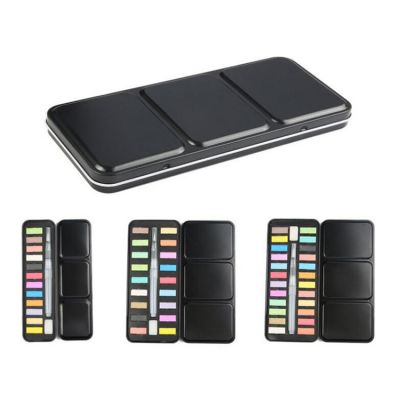 Free sample 12/18/24 colors solid watercolour with water brush pen