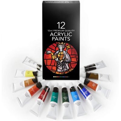 12 Colors no toxic portable pure natural diy acrylic paint set