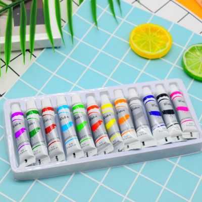 Wholesale Non-toxic Good Quality 12ml Aluminum Tube Packing Watercolor Paint