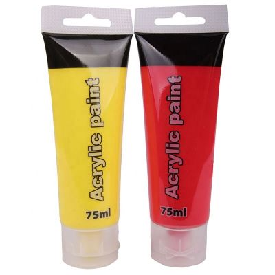 Wholesale EN71 10 Color Non-Toxic Private label Acrylic Tube Paint