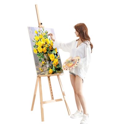 175cm Students Drawing Easel Tripod Floor-Standing Beech Wood Display Easel Art Easel