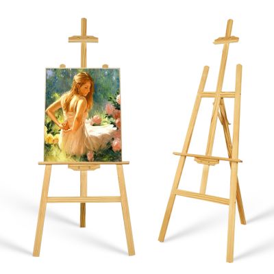 150cm High quality professional sketch easel natural wood folding painting easel