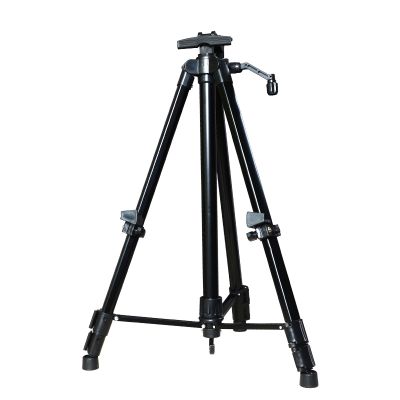 Black easel artist's painting display tripod folding aluminum easel