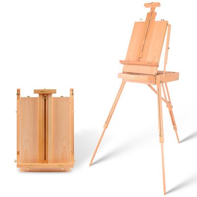 Artist Painter easel box Portable Wooden french box ease Tripod French Easel Sketch Box