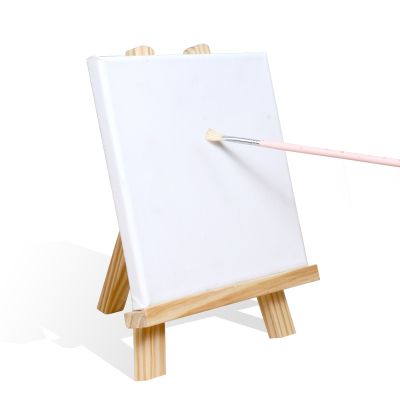 Wholesale pipe wood tabletop easel for kids 28cm mini easels