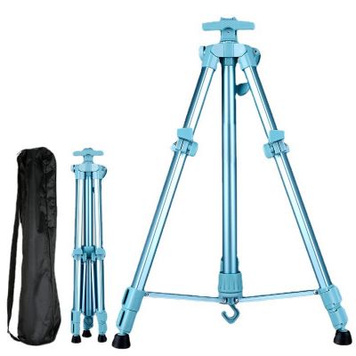2022 Hot Selling High Quality Art Adjustable Folding Multifunctional Display Stand easel with chair metal portable
