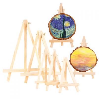 wholesale professional art wooden painting kids small display pine tv stand mini table easels