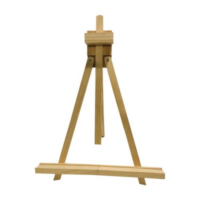 Ajustable Pine Wood Table Easel in Studio for painting