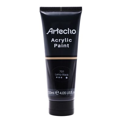 Acrylic Paint for Art Paints, Decorate, Lamp Black 4.05 Ounce/120ml Acrylic Paint Supplies for Wood, Fabric, Crafts